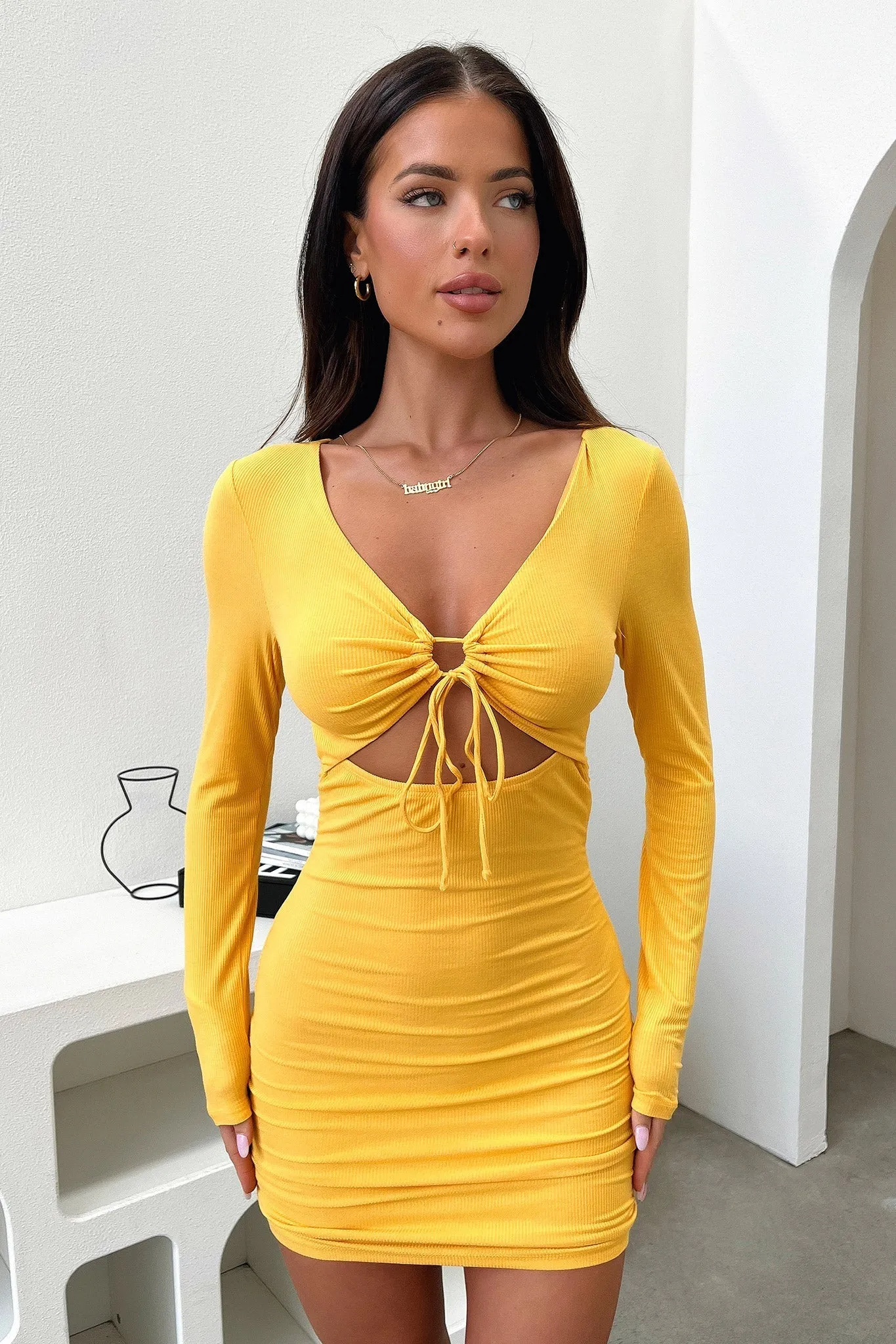 Posie Dress - Mustard