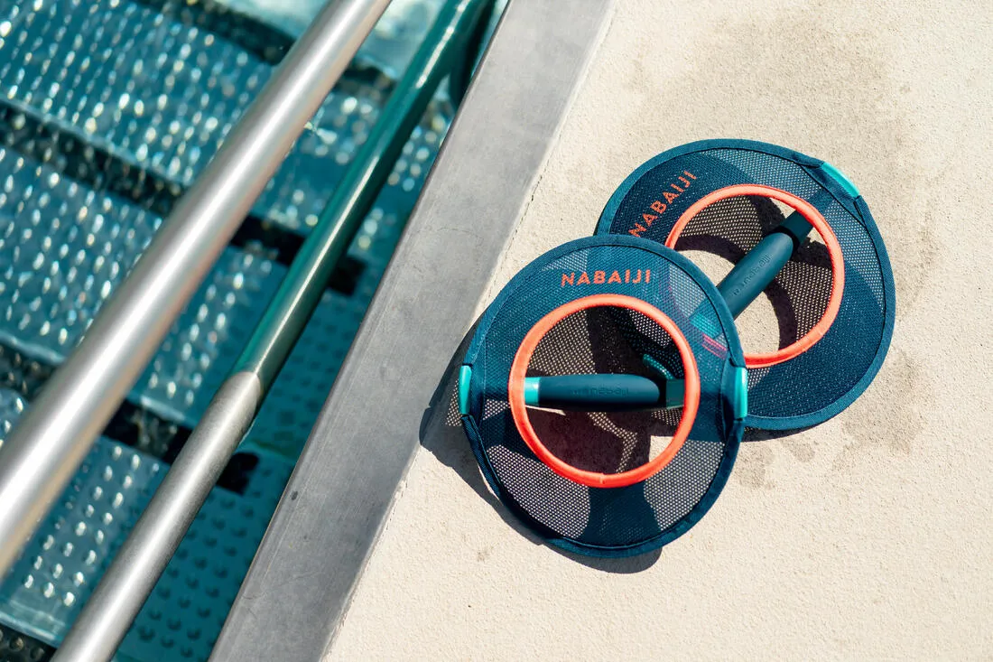 Pullpush Mesh Aquafit Pair of Dumbbells Blue Orange