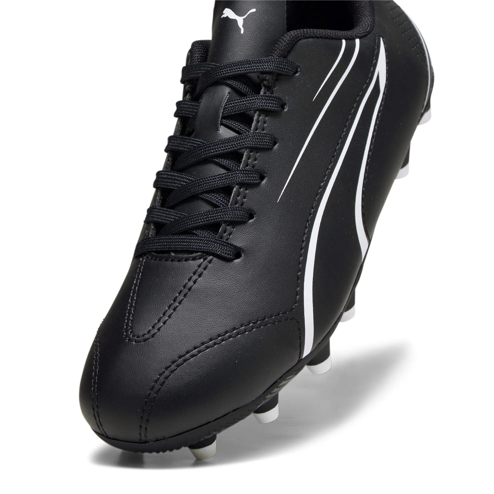 Puma Junior Vitoria Football Boots FG/AG - Black/White