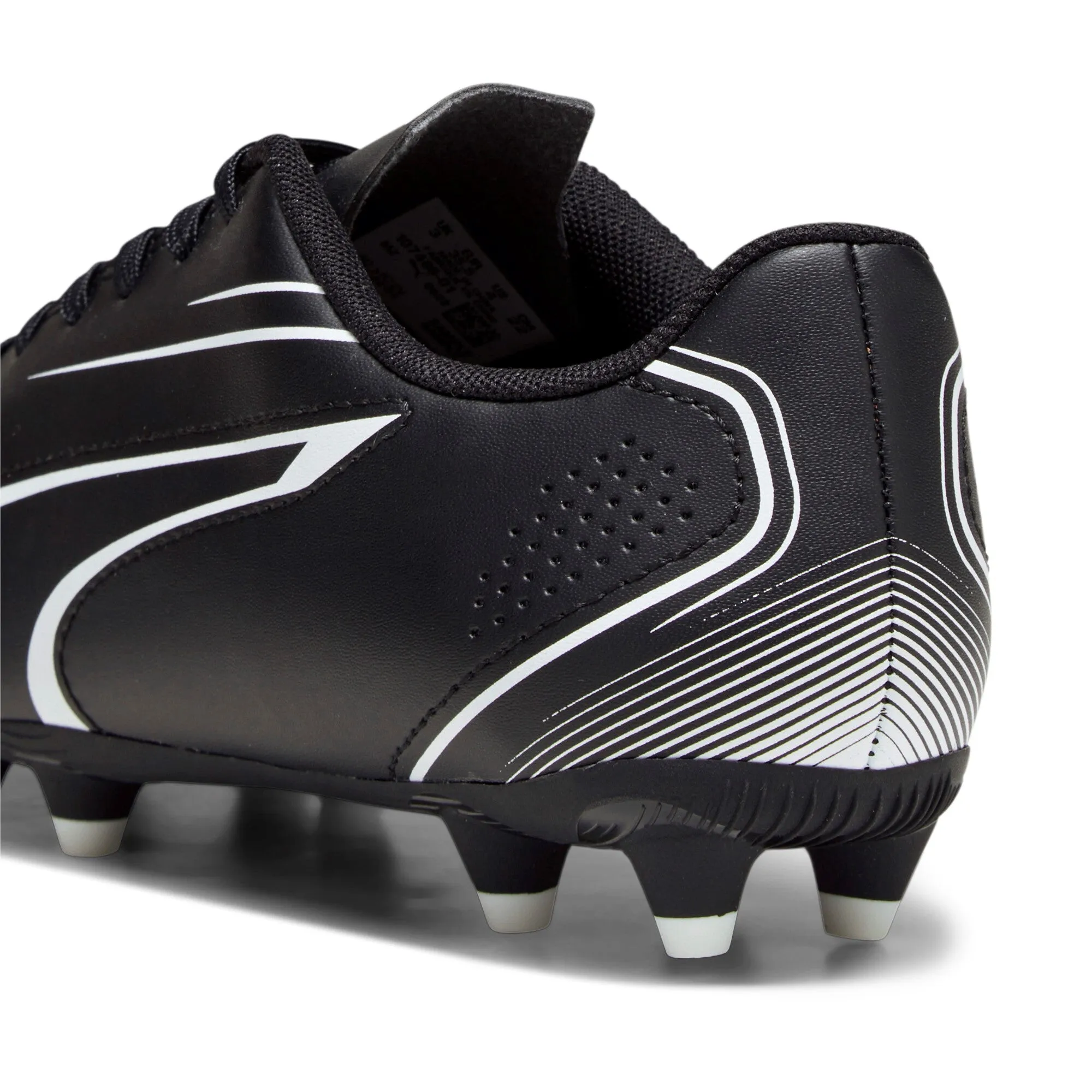 Puma Junior Vitoria Football Boots FG/AG - Black/White