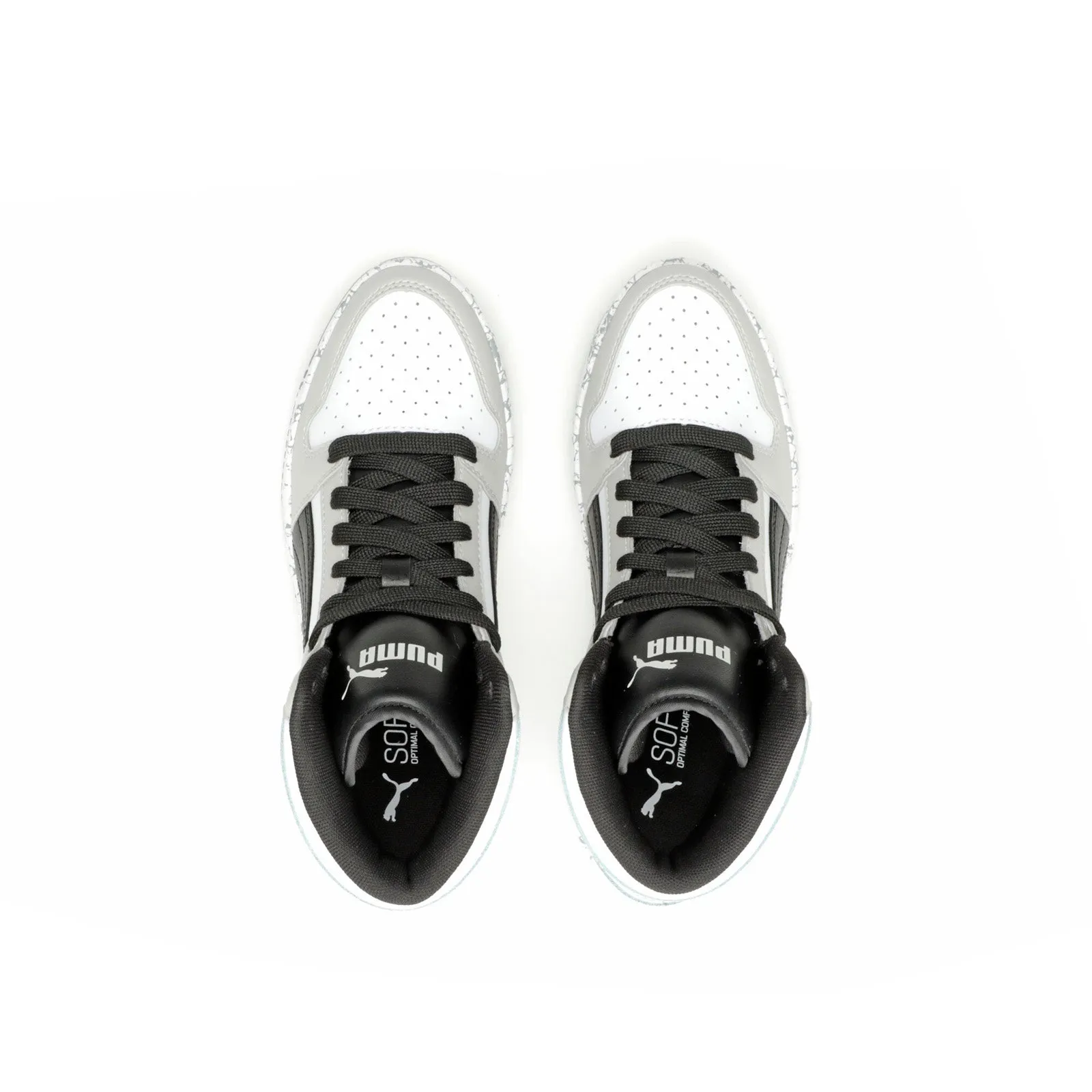 Puma Rebound Layup Atypical 38542501 Mens White Lifestyle Sneakers Shoes