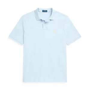 Ralph Lauren - Custom Slim Fit Mesh Polo Shirt in Pale Blue