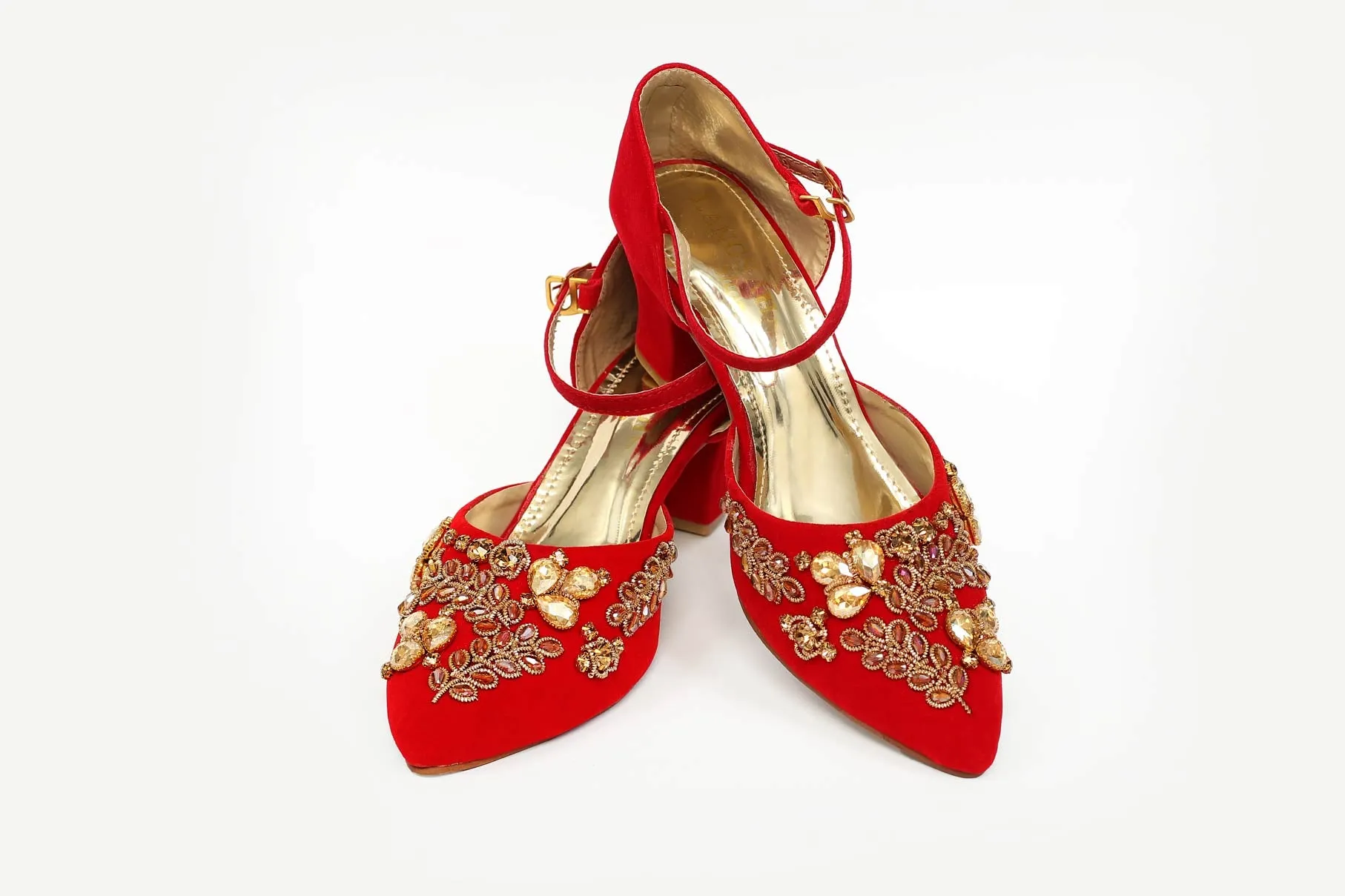 Red Color Formal Sandals-RS16