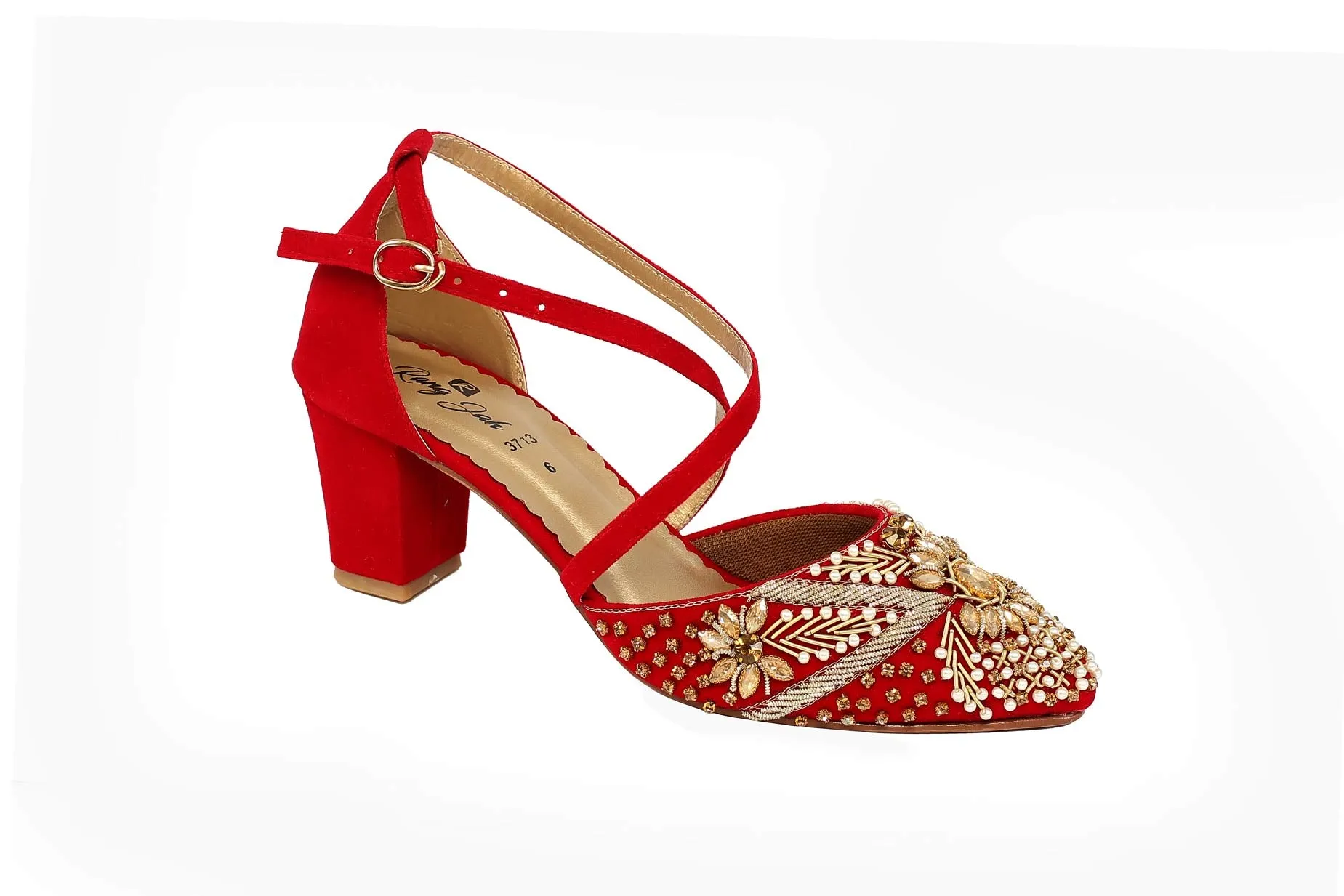 Red Color Formal Sandals-RS29
