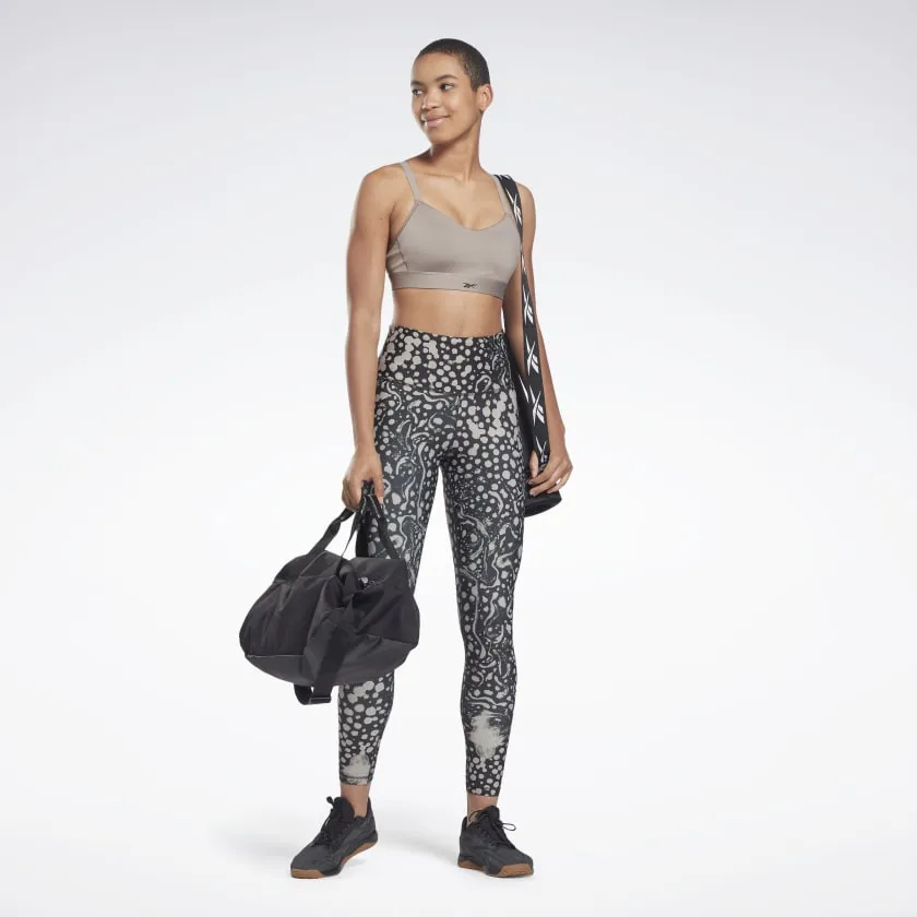 Reebok Lux Strappy Sports Bra -Boulder Grey