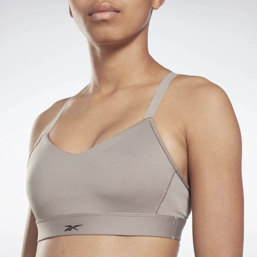 Reebok Lux Strappy Sports Bra -Boulder Grey