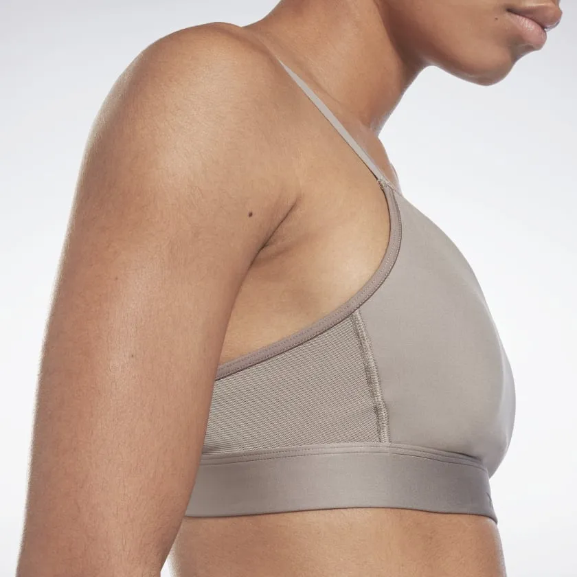Reebok Lux Strappy Sports Bra -Boulder Grey