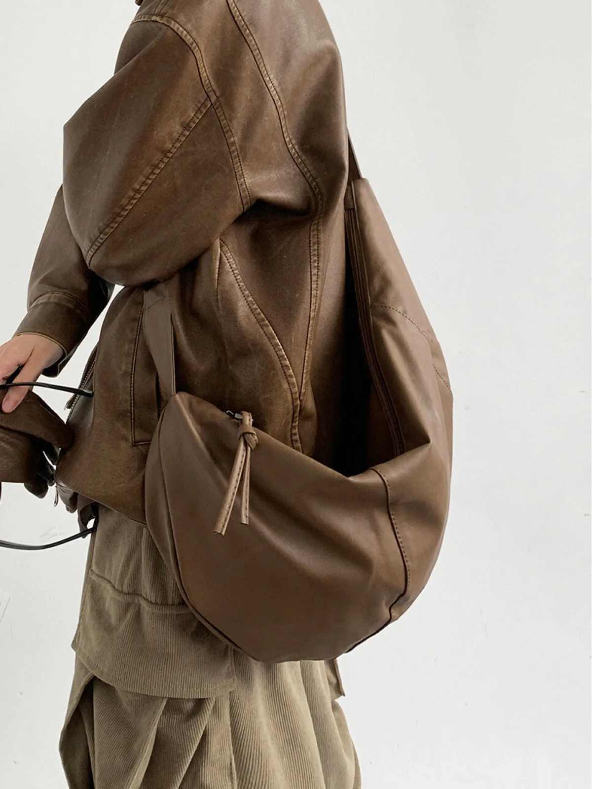 Retro Crossbody Leather Bag