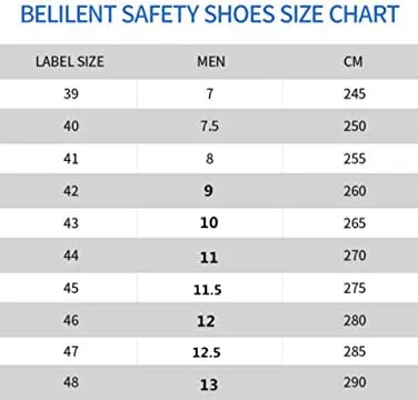 REWAHARD Belilent Safety Steel Toe Shoes - Black
