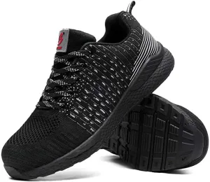REWAHARD Belilent Safety Steel Toe Shoes - Black