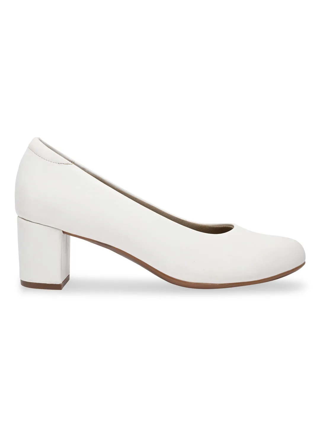 Rocia By Regal White Women Comfort Pumps