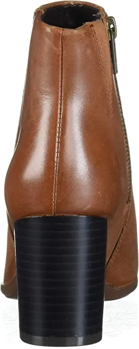 Rockport Women's Camdyn Bootie Ankle Boot, Cognac, 9 M US
