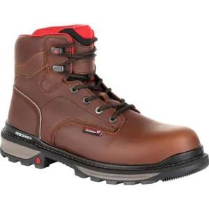 Rocky Men's Rams Horn 6" Composite Toe Waterproof Work Boot - Brown - RKK0257