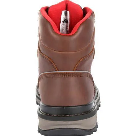 Rocky Men's Rams Horn 6" Composite Toe Waterproof Work Boot - Brown - RKK0257
