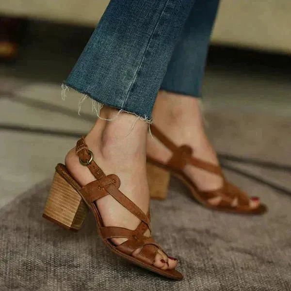Rosa® | Vintage Block Heel Sandals