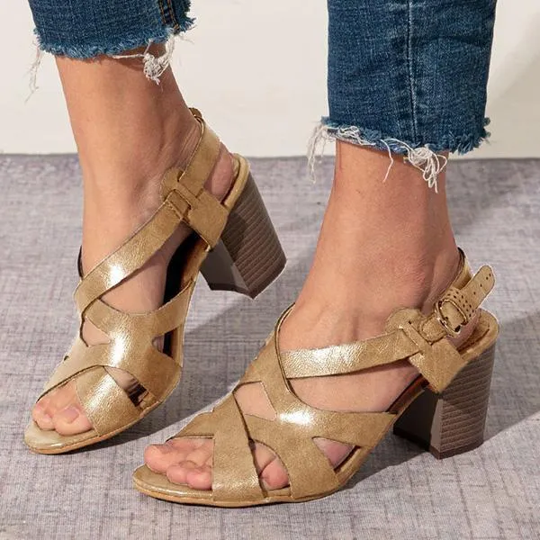 Rosa® | Vintage Block Heel Sandals