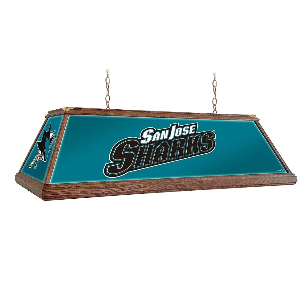 San Jose Sharks: Premium Wood Pool Table Light