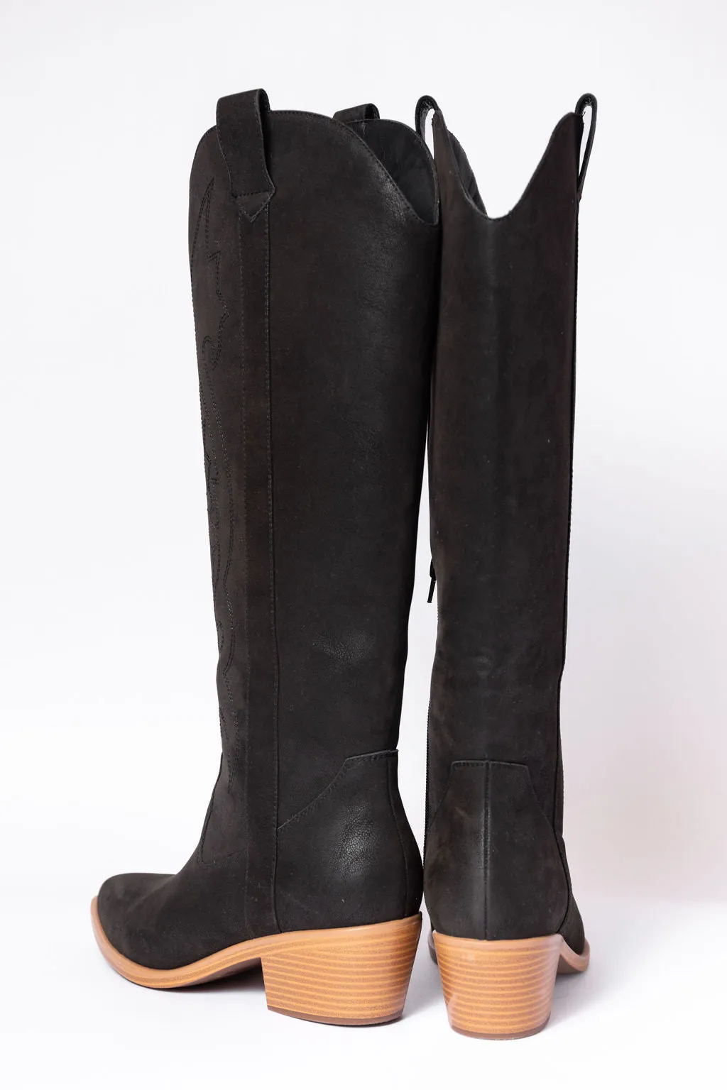 Shania Black Cowboy Boots