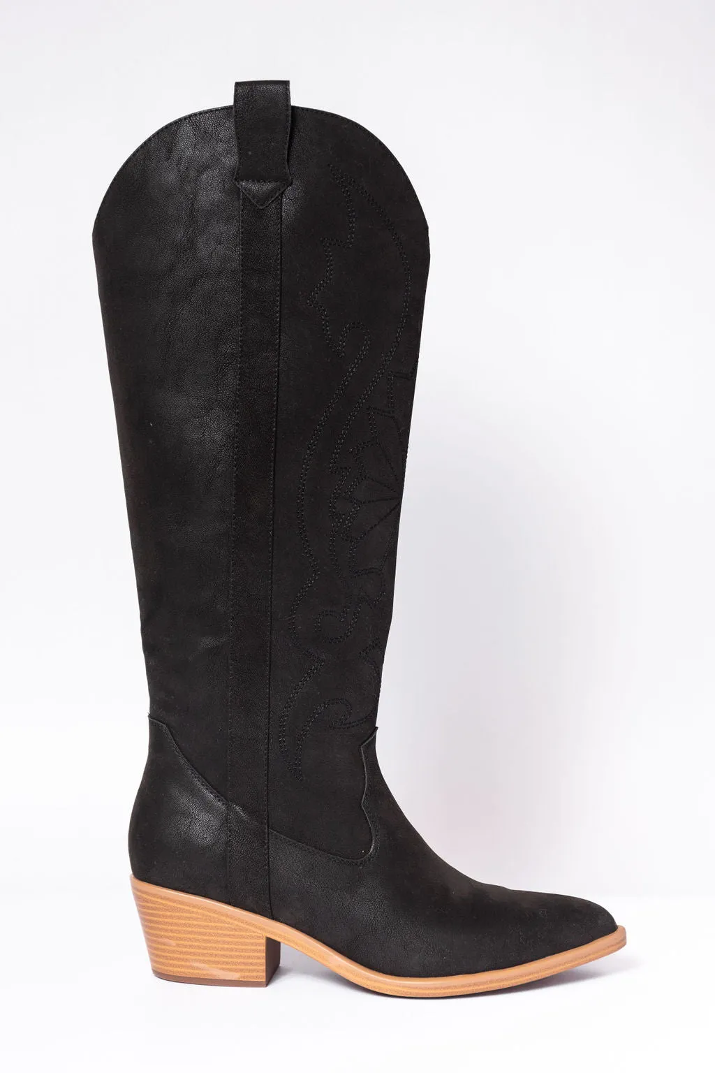 Shania Black Cowboy Boots