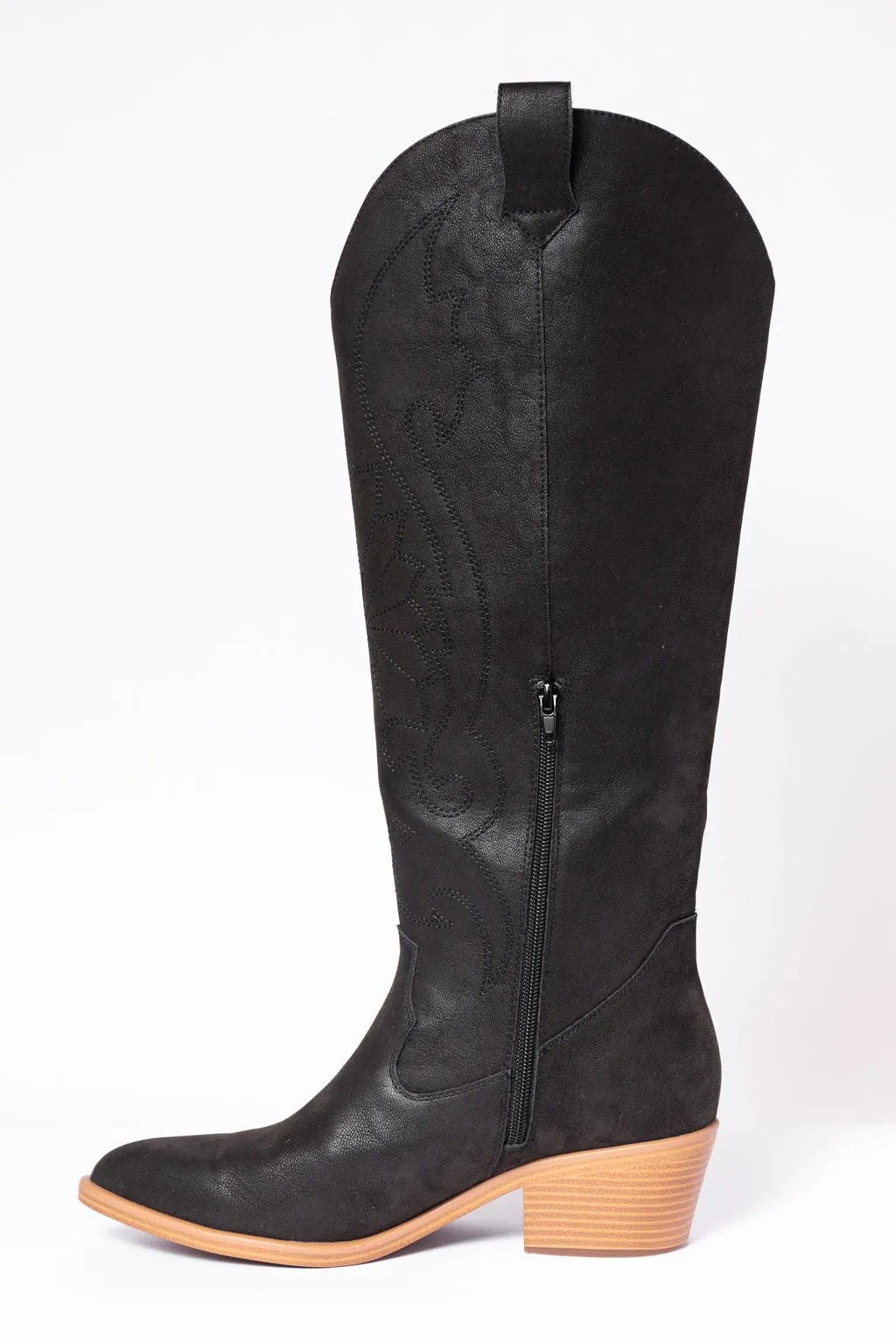 Shania Black Cowboy Boots