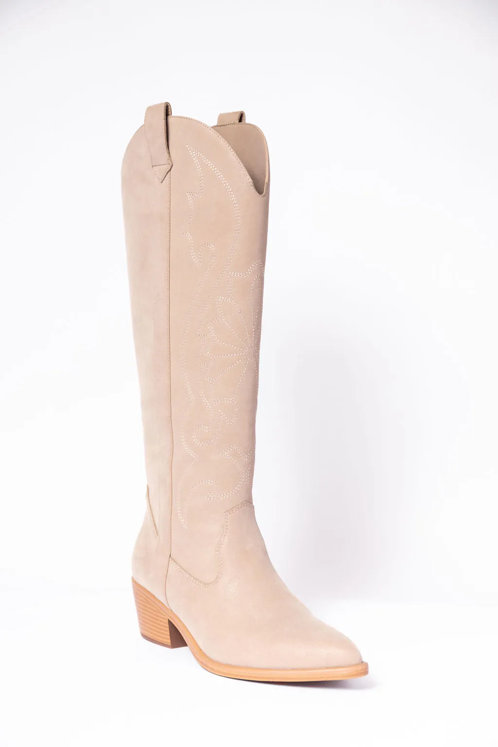 Shania Tan Tall Cowboy Boots