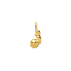 Soccer Ball & Shoe Pendant (14K)