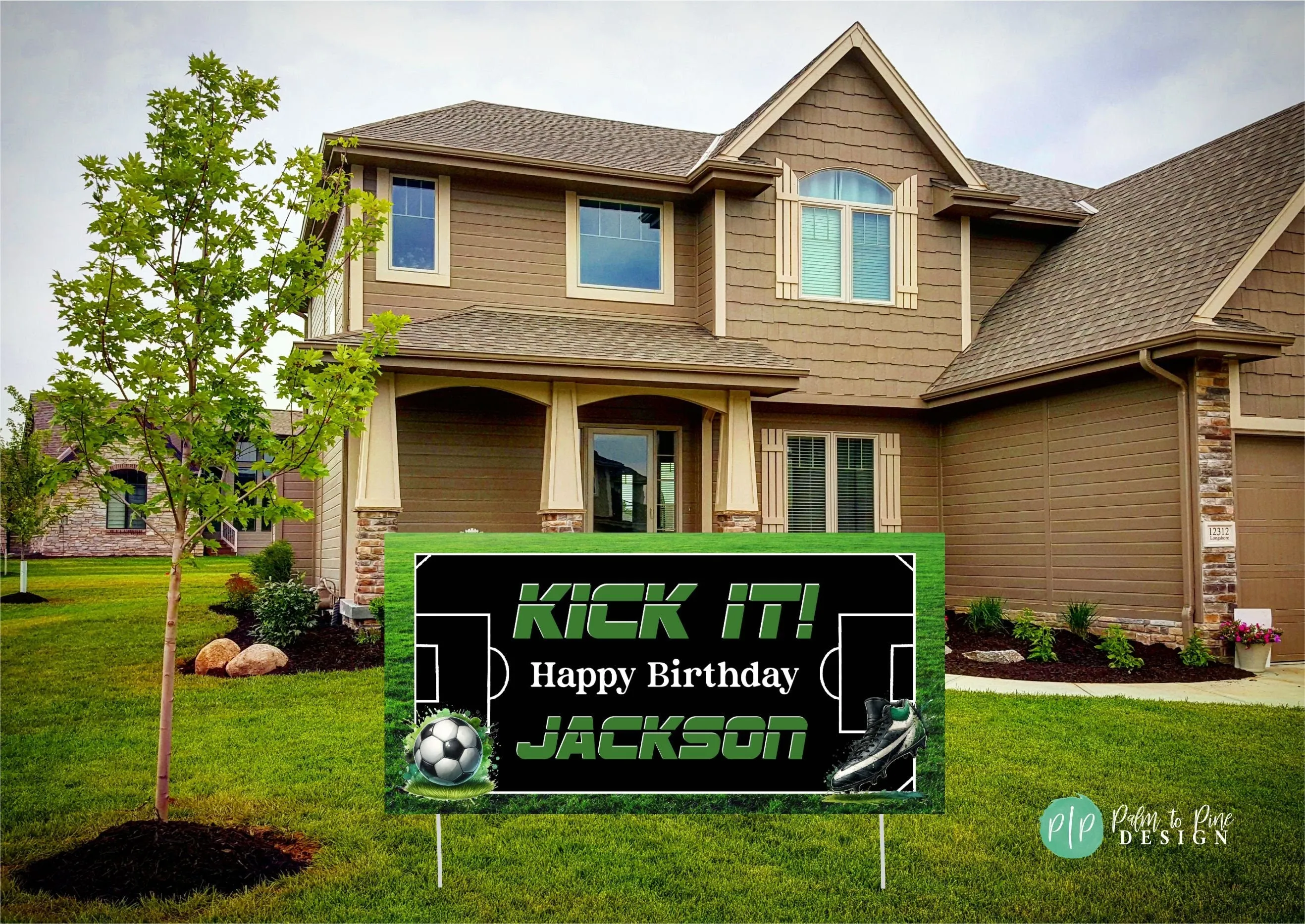 Soccer Custom Birthday Banner