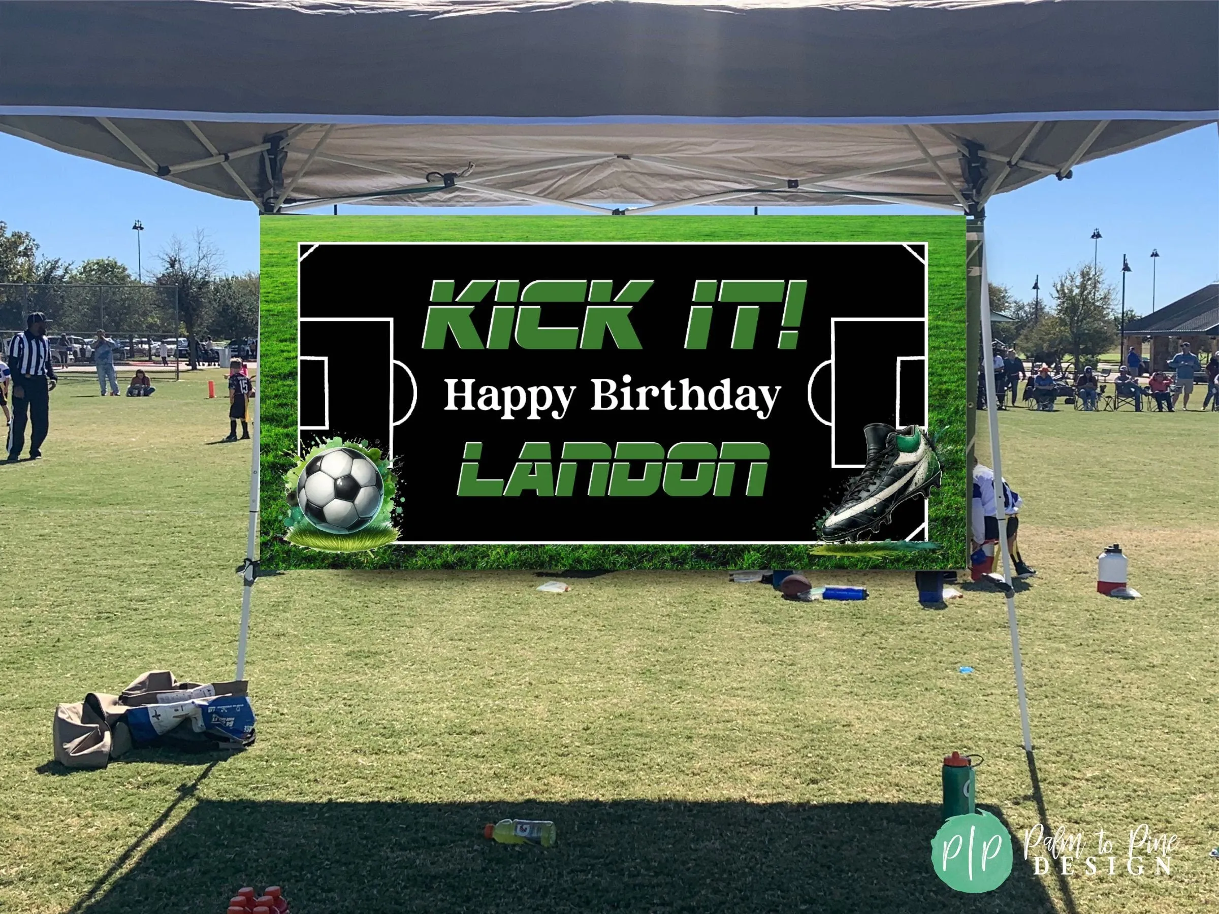 Soccer Custom Birthday Banner
