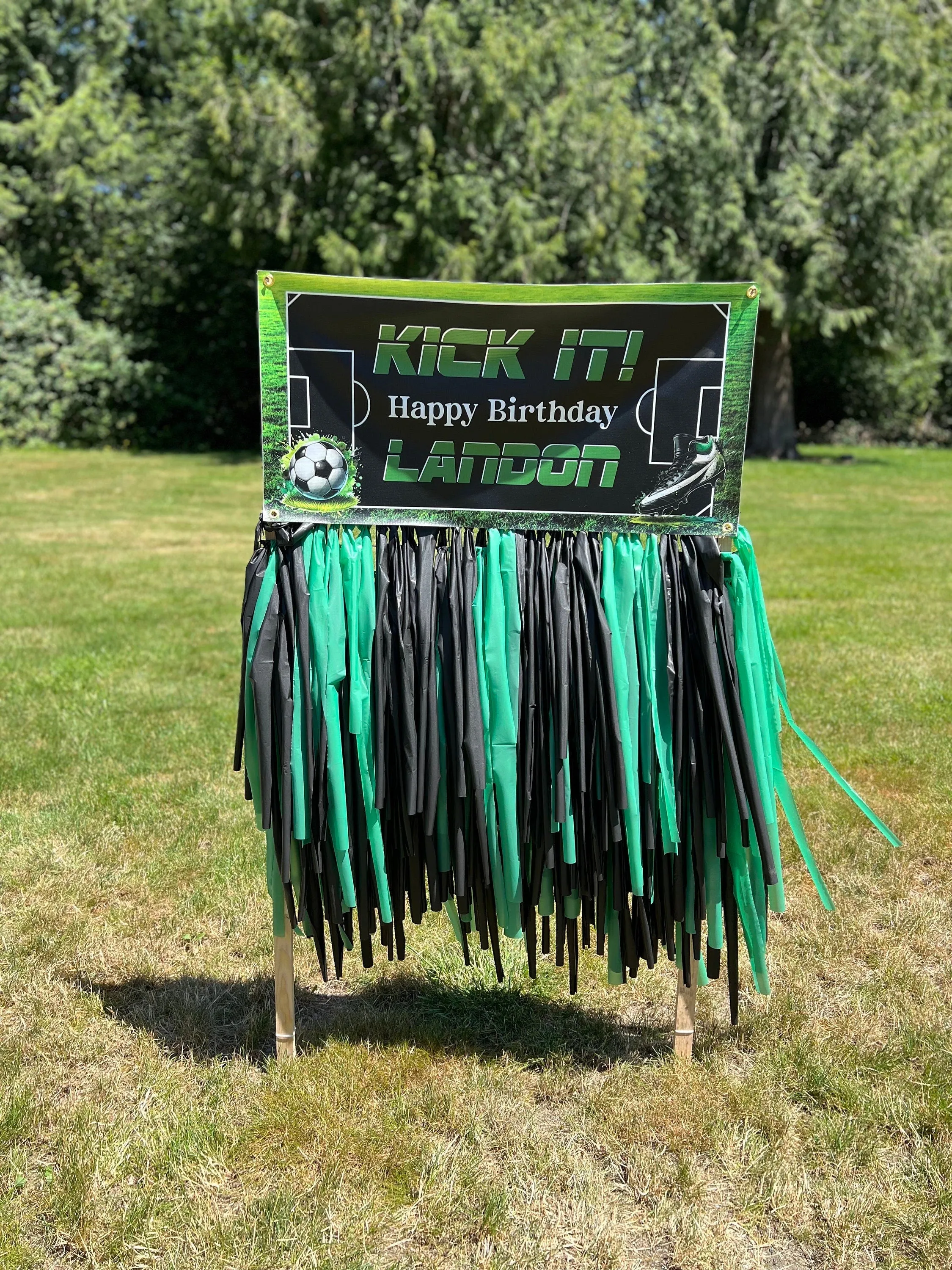 Soccer Custom Birthday Banner
