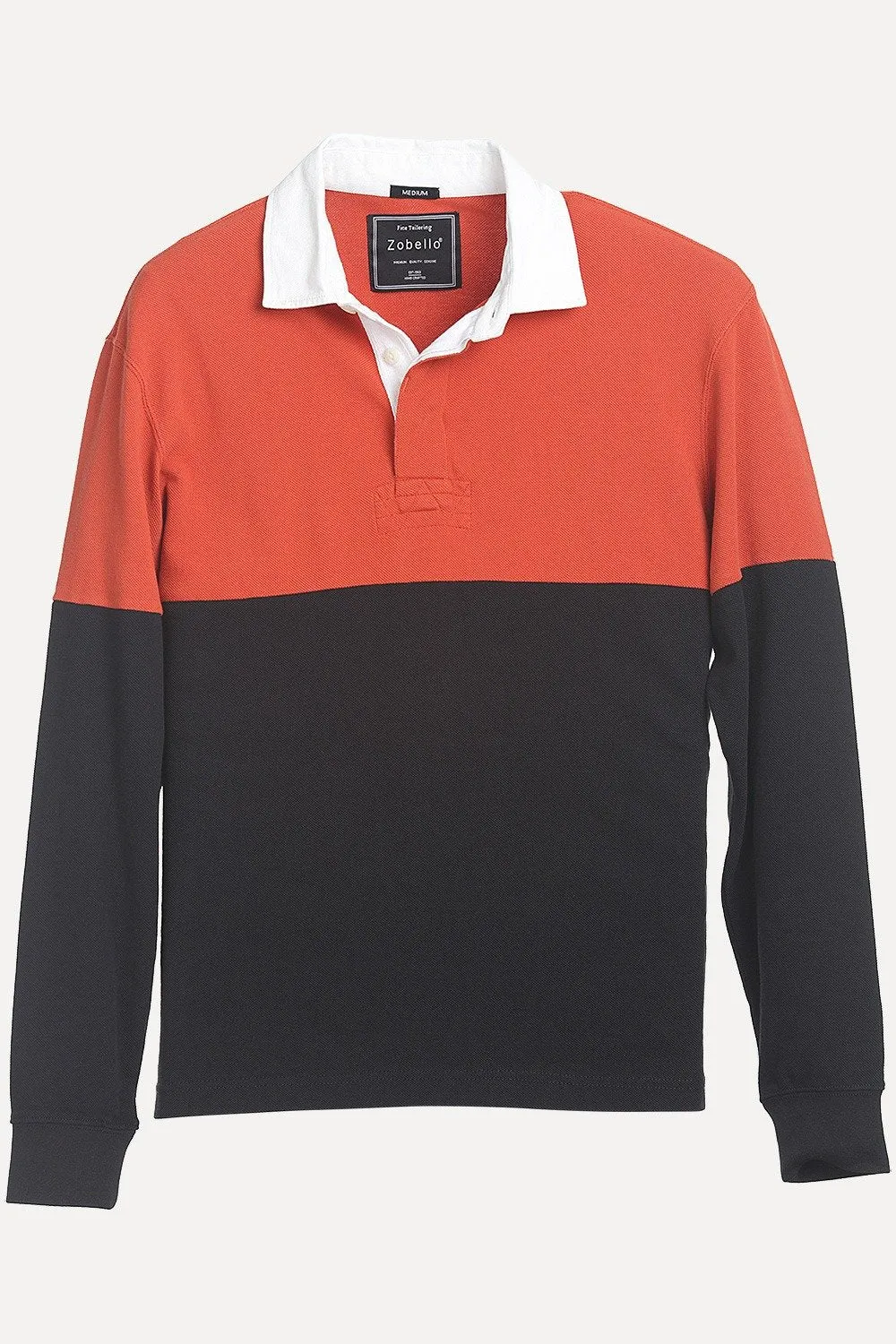 Solid Cotton Pique Rugby