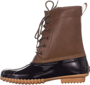 sporto Womens Ariel Closed Toe Knee High Cold Weather Boots, Tan/Navy, Size 7.0