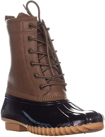 sporto Womens Ariel Closed Toe Knee High Cold Weather Boots, Tan/Navy, Size 7.0