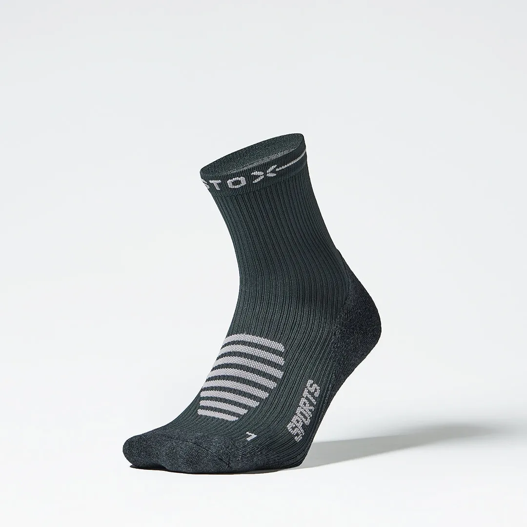 Sports Ankle Socks Women 2024 | Dark Grey / Light Pink