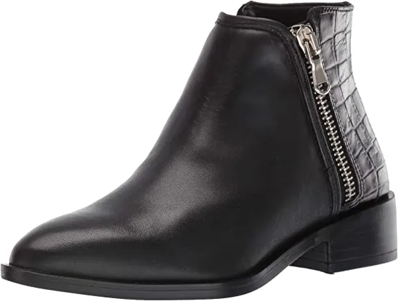 STEVEN by Steve Madden Women's Hickory Ankle Boot, Black Multi, 6 M US