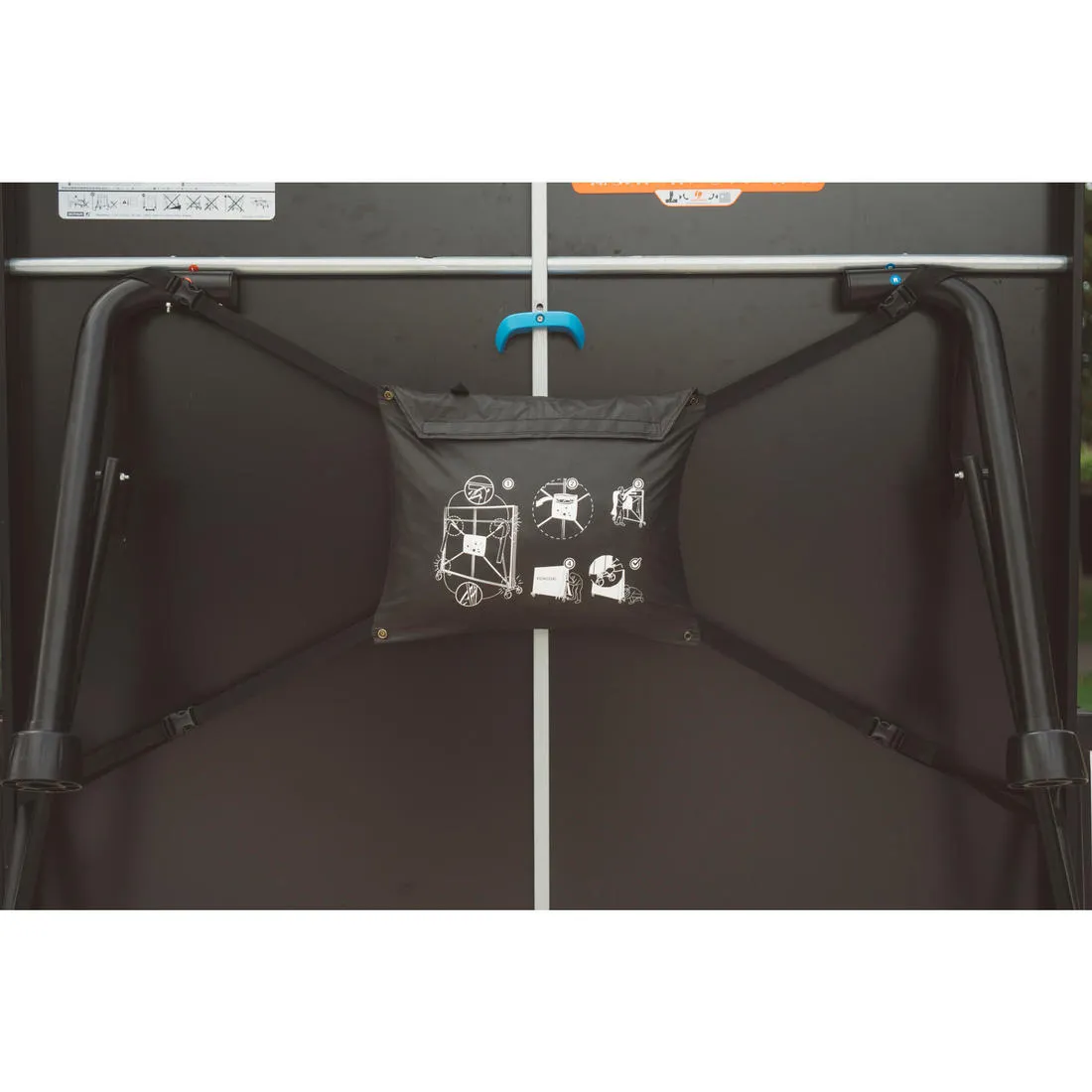 Table Tennis Folded Table Cover - Black