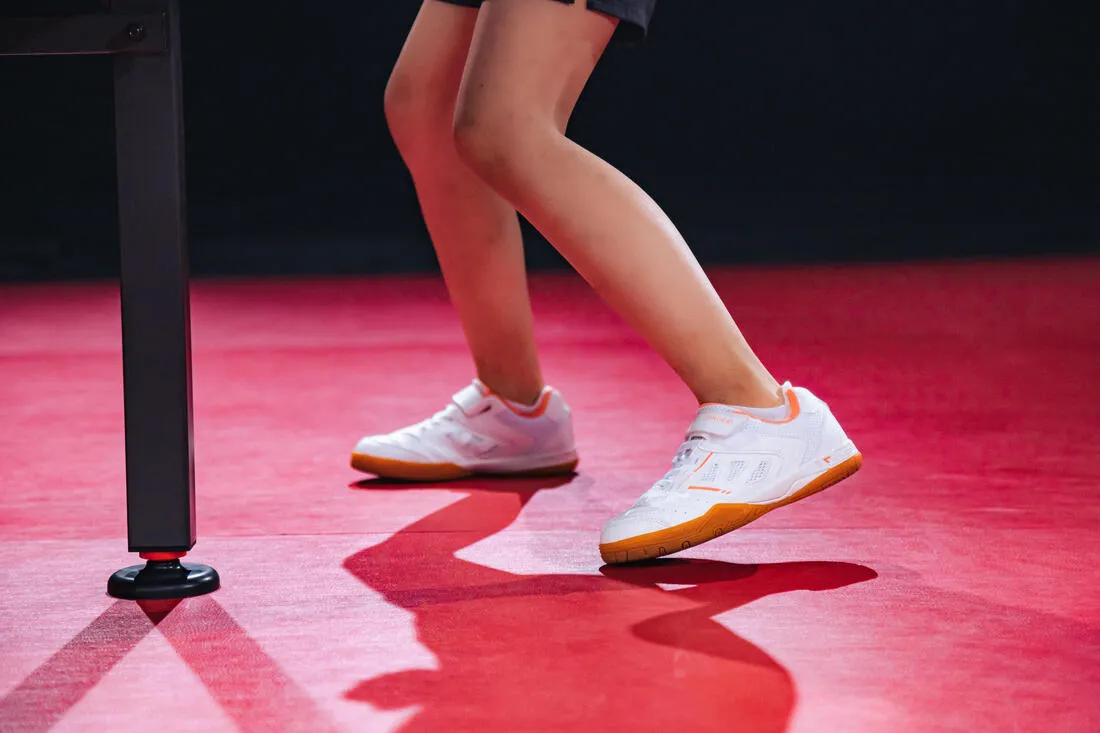 TABLE TENNIS SHOES TTS 500 JUNIOR WHITE