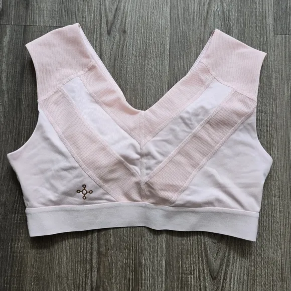 Tommie Copper light  pink wide strap support sports  bra size XL
