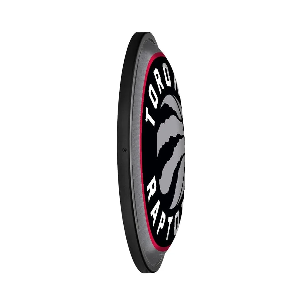 Toronto Raptors: Round Slimline Lighted Wall Sign