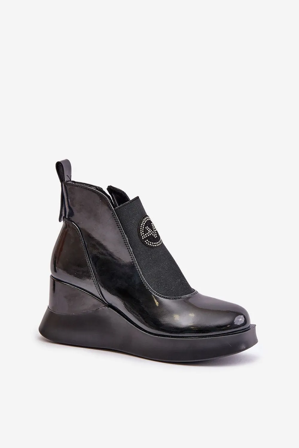 Trendy Leather Wedge