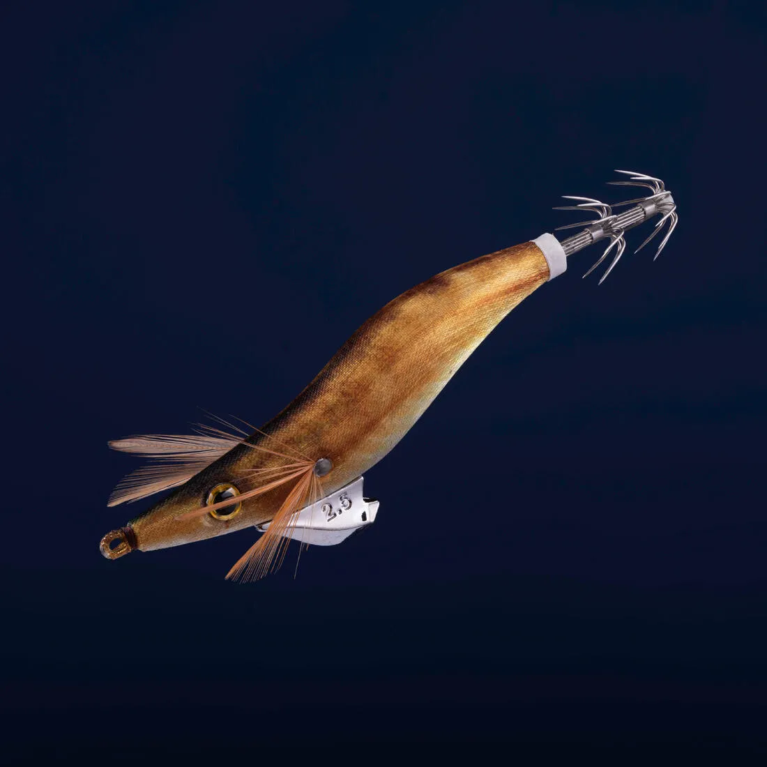 Turlutte coulante shallow ebika 2.5/105 doré chinchard seiches/calamars