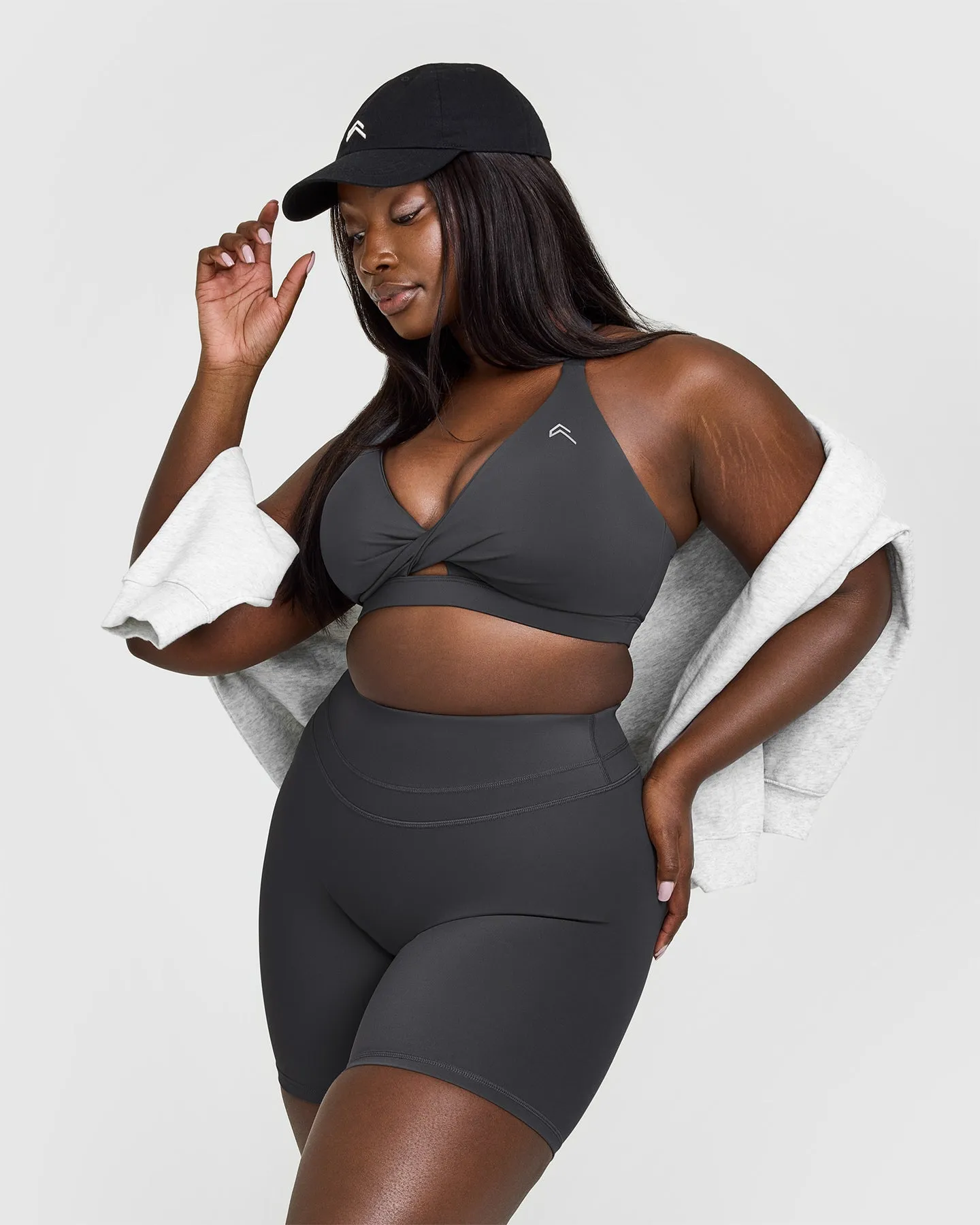 Unified Twist Sports Bra | Coal