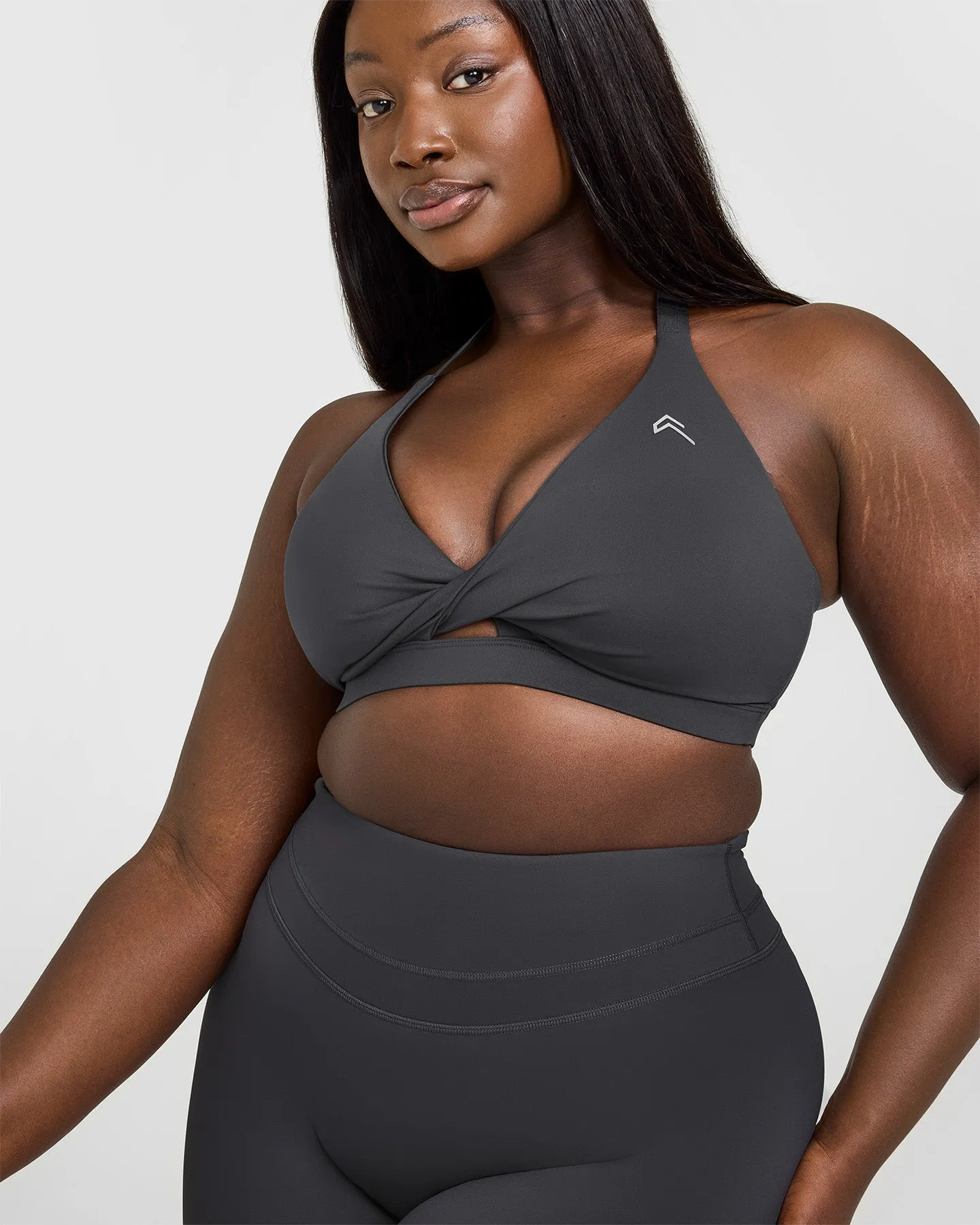 Unified Twist Sports Bra | Coal