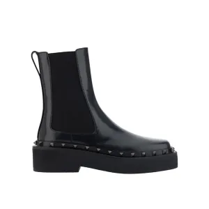 VALENTINO GARAVANI Chic Rockstud M-Way Mini Ankle Boots
