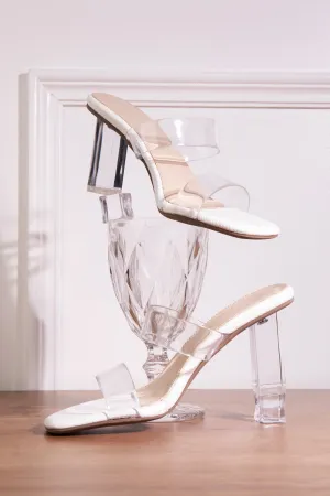 Veronica White Heels