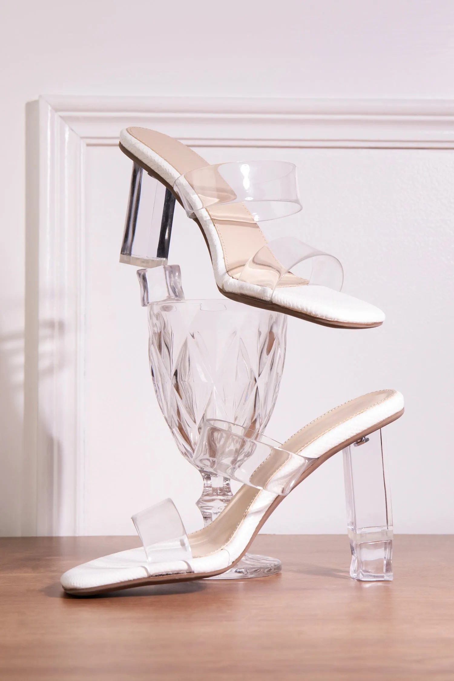 Veronica White Heels