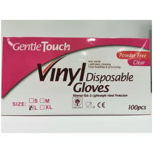 Vinyl Disposable Gloves Size Large 100 pieces