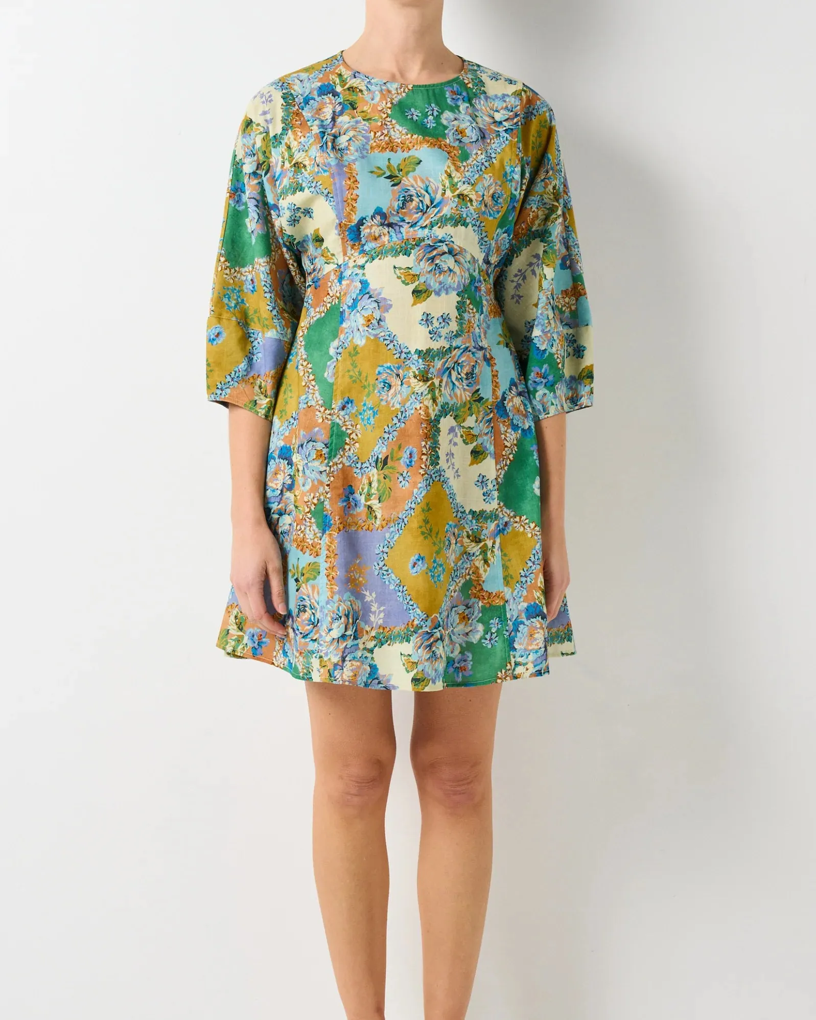 Walnut Melbourne - Rivoli Dress - Peony Patchwork