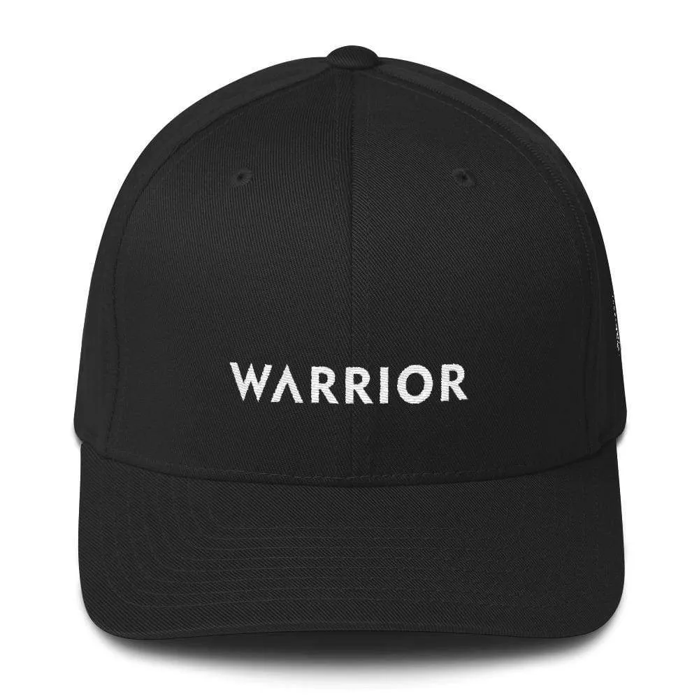 Warrior & White Ribbon Flexfit Fitted Fitted Hat