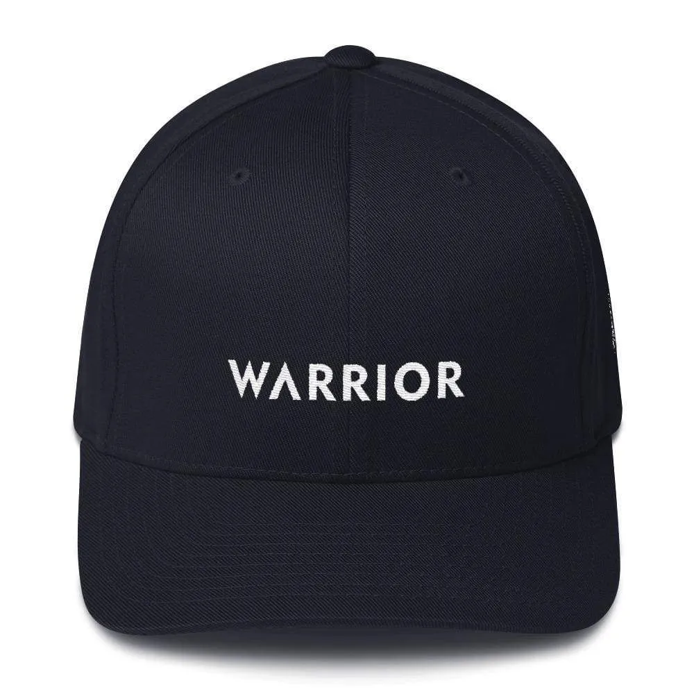 Warrior & White Ribbon Flexfit Fitted Fitted Hat