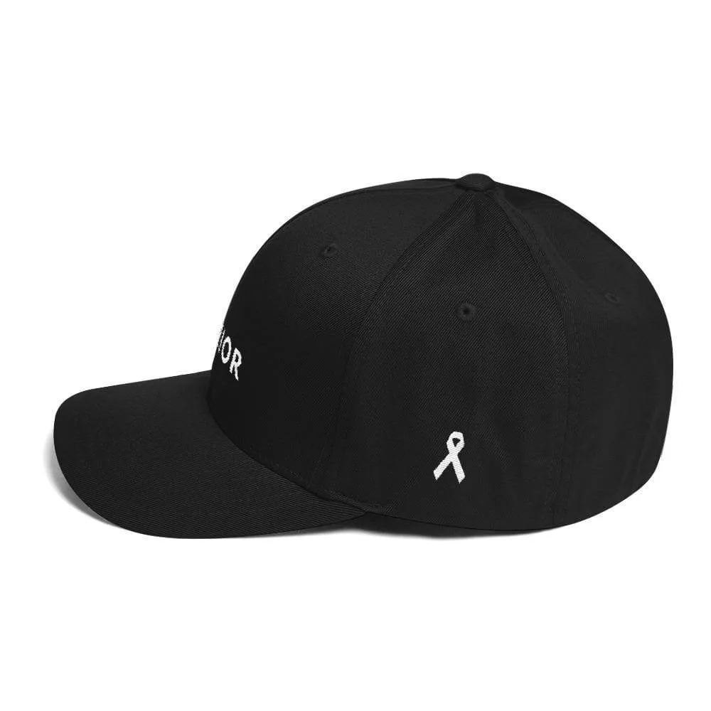 Warrior & White Ribbon Flexfit Fitted Fitted Hat